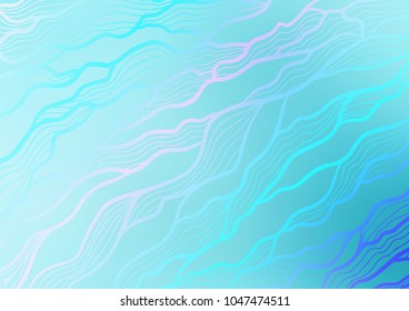 Light BLUE vector doodle blurred texture. Modern geometrical abstract illustration with doodles. Hand painted design for web, leaflet, textile.