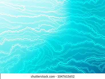 Light BLUE vector doodle blurred template. Colorful abstract illustration with lines in Asian style. The textured pattern can be used for website.