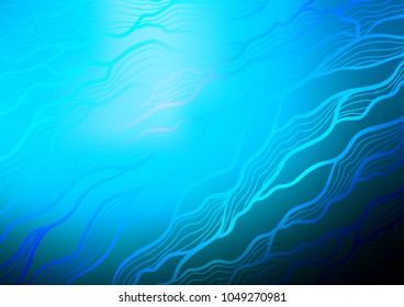 Light BLUE vector doodle blurred background. Ethnic elegant natural pattern with gradient. A completely new template for your business design.