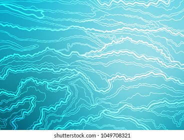 Light BLUE vector doodle blurred background. Ethnic elegant natural pattern with gradient. The best blurred design for your business.