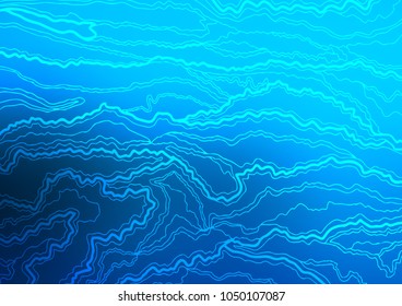 Light BLUE vector doodle blurred pattern. Ethnic elegant natural pattern with gradient. The textured pattern can be used for website.
