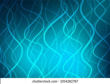 Light BLUE vector doodle blurred texture. Ethnic elegant natural pattern with gradient. Brand-new style for your business design.
