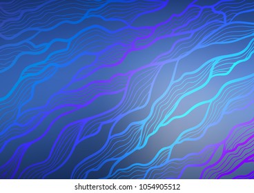 Light BLUE vector doodle blurred template. Shining colored illustration with doodles in Zen tangle style. The best blurred design for your business.