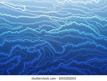 Light BLUE vector doodle blurred template. Decorative shining illustration with doodles on abstract template. The pattern can be used for wallpapers and coloring books.