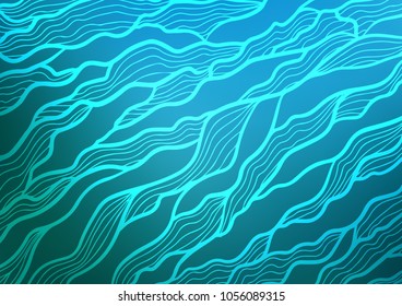 Light BLUE vector doodle blurred template. Colorful illustration in abstract style with doodles and Zen tangles. A completely new template for your business design.