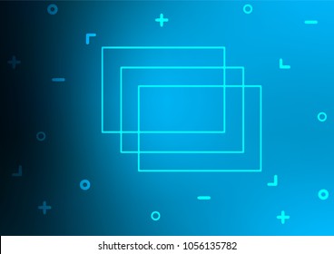 Light BLUE vector doodle blurred pattern. A completely new color illustration in doodle style. A new texture for your design.