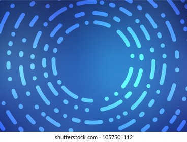 Light BLUE vector doodle blurred pattern. Glitter abstract illustration with doodles and Zen tangles. The textured pattern can be used for website.