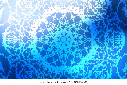 Light BLUE vector doodle blurred texture. Modern geometrical abstract illustration with doodles drawn by child. The pattern can be used for coloring books and pages for kids.