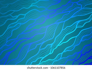 Light BLUE vector doodle blurred template. Colorful illustration in abstract style with doodles and Zen tangles. The completely new template can be used for your brand book.