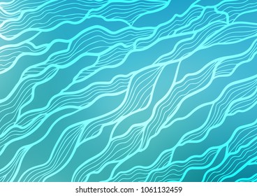 Light BLUE vector doodle blurred background. Glitter abstract illustration with doodles and Zen tangles. The pattern can be used for heads of websites and designs.