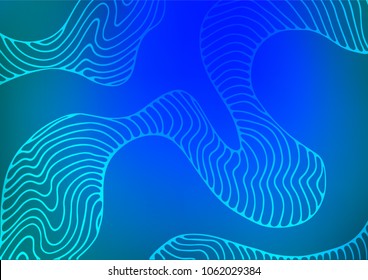 Light BLUE vector doodle blurred template. Geometric doodle illustration in Origami style with gradient. The pattern can be used for heads of websites and designs.