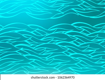 Light BLUE vector doodle blurred pattern. Sketchy hand drawn doodles on blurred background. The template can be used as a background for cell phones.