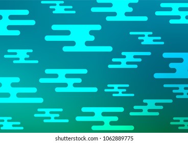 Light BLUE vector doodle blurred background. Geometric doodle illustration in Origami style with gradient. A completely new template for your business design.