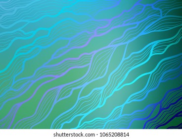 Light BLUE vector doodle blurred background. Geometric doodle illustration in Origami style with gradient. Brand-new style for your business design.