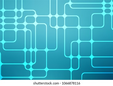 Light BLUE vector doodle blurred background. Colorful abstract illustration with lines in Asian style. The elegant pattern can be used as a part of a brand book.
