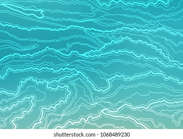 Light BLUE vector doodle blurred template. Decorative shining illustration with doodles on abstract template. A completely new template for your business design.