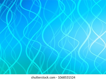 Light BLUE vector doodle blurred template. A completely new color illustration in doodle style. The textured pattern can be used for website.