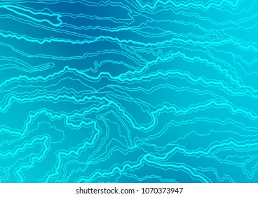 Light BLUE vector doodle blurred pattern. Ethnic elegant natural pattern with gradient. Brand-new design for your business.