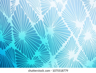 Light BLUE vector doodle blurred background. Creative illustration in blurred style with doodles and Zen tangles. The doodle design can be used for your web site.