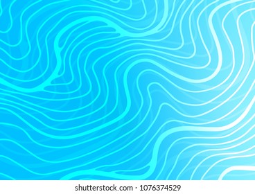 Light BLUE vector doodle blurred background. Doodles on blurred abstract background with gradient. The completely new template can be used for your brand book.