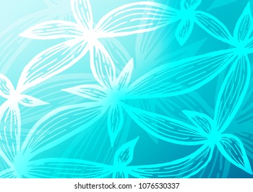 Light BLUE vector doodle blurred texture. Brand-new colored illustration in blurry style with doodles. The completely new template can be used for your brand book.