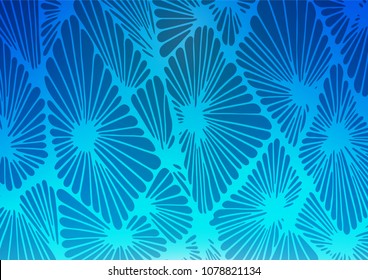 Light BLUE vector doodle blurred texture. Brand-new colored illustration in blurry style with doodles. A new texture for your design.