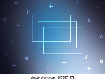 Light BLUE vector doodle blurred template. A completely new color illustration in doodle style. A new texture for your design.
