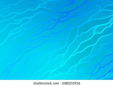 Light BLUE vector doodle blurred pattern. Geometric doodle illustration in Origami style with gradient. The pattern can be used for wallpapers and coloring books.