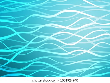 Light BLUE vector doodle blurred texture. Ethnic elegant natural pattern with gradient. Brand-new style for your business design.
