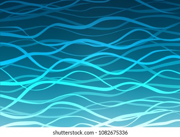 Light BLUE vector doodle blurred texture. Blurred decorative design in Indian style with Zen tangles. The pattern can be used for heads of websites and designs.