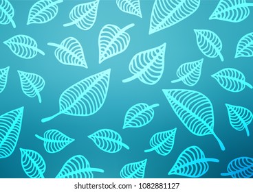 Light BLUE vector doodle blurred pattern. Colorful illustration in abstract style with doodles and Zen tangles. The best blurred design for your business.