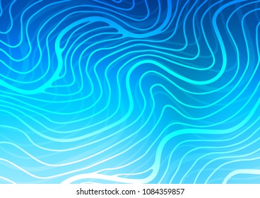 Light BLUE vector doodle blurred template. Colorful illustration in abstract style with doodles and Zen tangles. The elegant pattern can be used as a part of a brand book.