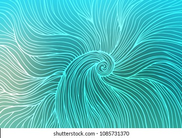 Light BLUE vector doodle blurred texture. Glitter abstract illustration with doodles and Zen tangles. The template can be used as a background for cell phones.