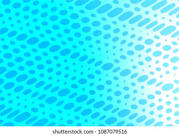 Light BLUE vector doodle blurred texture. Geometric doodle illustration in Origami style with gradient. Hand painted design for web, wrapping, wallpaper.