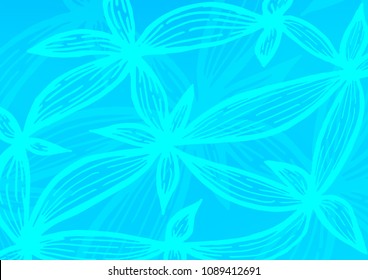 Light BLUE vector doodle blurred background. Colorful illustration in abstract style with doodles and Zen tangles. A completely new design for your business.