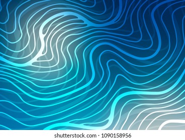 Light BLUE vector doodle blurred pattern. Shining colored illustration with doodles in Zen tangle style. Brand-new design for your business.