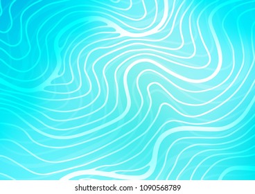 Light BLUE vector doodle blurred template. Glitter abstract illustration with doodles and Zen tangles. The pattern can be used for coloring books and pages for kids.