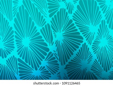 Light BLUE vector doodle blurred background. Creative illustration in blurred style with doodles and Zen tangles. The completely new template can be used for your brand book.