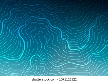 Light BLUE vector doodle blurred template. Doodles on blurred abstract background with gradient. Hand painted design for web, leaflet, textile.