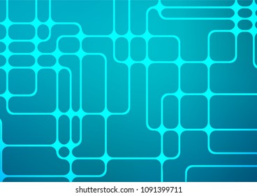 Light BLUE vector doodle blurred pattern. Shining colored illustration with doodles in Zen tangle style. The template can be used as a background for cell phones.