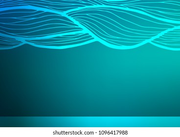 Light BLUE vector doodle blurred background. An elegant bright illustration with lines in Natural style. A completely new template for your business design.