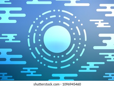 Light BLUE vector doodle blurred texture. Doodles on blurred abstract background with gradient. The textured pattern can be used for website.