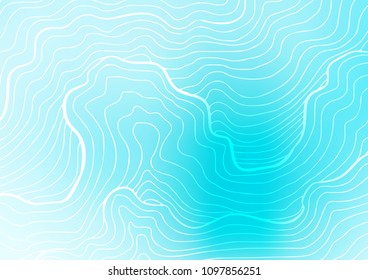 Light BLUE vector doodle blurred template. Ethnic elegant natural pattern with gradient. The pattern can be used for wallpapers and coloring books.