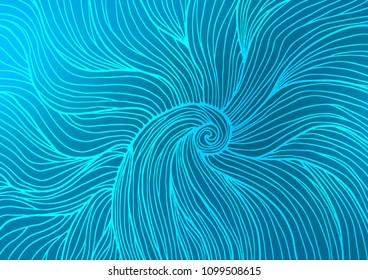 Light BLUE vector doodle blurred texture. An elegant bright illustration with lines in Natural style. Brand-new design for your business.