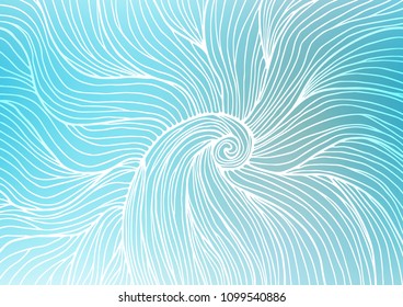 Light BLUE vector doodle blurred pattern. Colorful illustration in abstract style with doodles and Zen tangles. The best blurred design for your business.