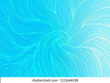 Light BLUE vector doodle blurred pattern. Colorful illustration in abstract style with doodles and Zen tangles. Hand painted design for web, leaflet, textile.