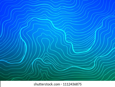 Light BLUE vector doodle blurred pattern. Ethnic elegant natural pattern with gradient. The doodle design can be used for your web site.