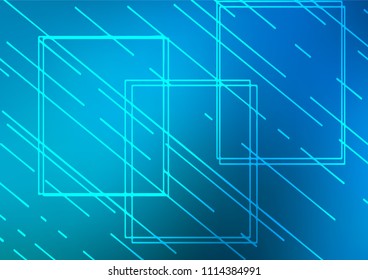 Light BLUE vector doodle blurred background. Blurred decorative design in Indian style with Zen tangles. The elegant pattern can be used as a part of a brand book.