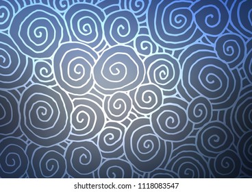 Light BLUE vector doodle blurred background. Geometric doodle illustration in Origami style with gradient. The pattern can be used for heads of websites and designs.