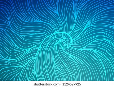 Light BLUE vector doodle blurred pattern. Brand-new colored illustration in blurry style with doodles. Hand painted design for web, leaflet, textile.